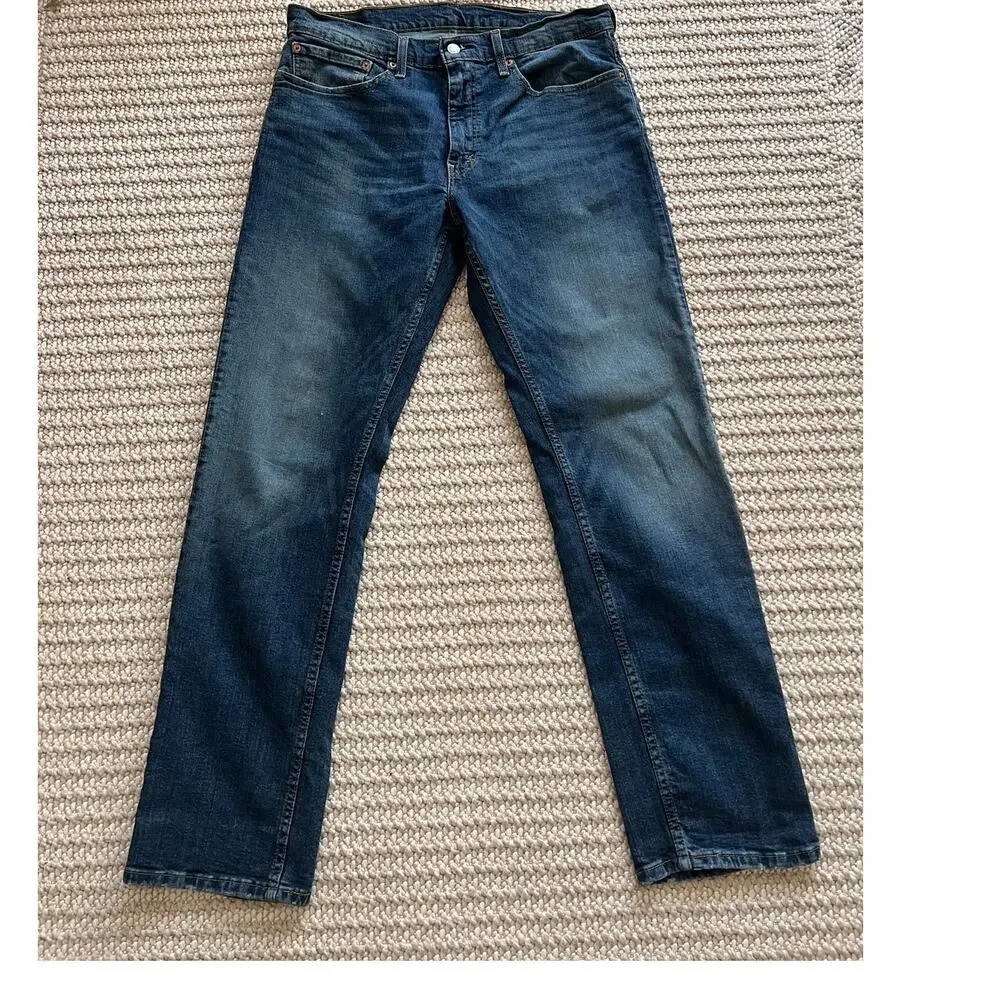 Levi's 559 Relaxed Straight Jeans Blue Wash Men's Size 34x32 (Measures 34x31.5)